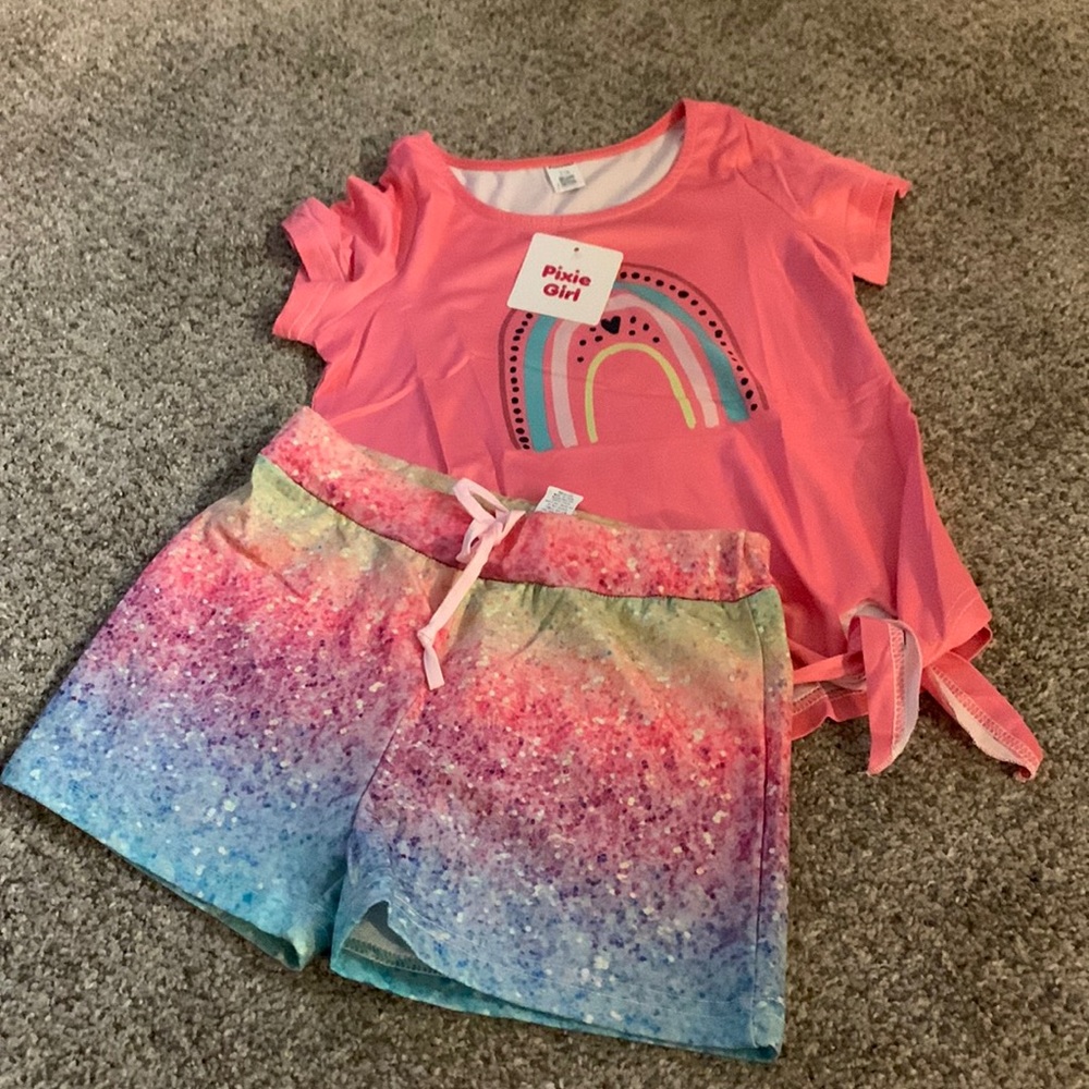 Two piece girls short set